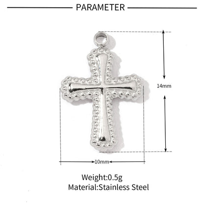 Cross Pig Nose Titanium Steel Pendant