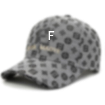 F Letter Embroidered Breathable Sun Protection Baseball Cap