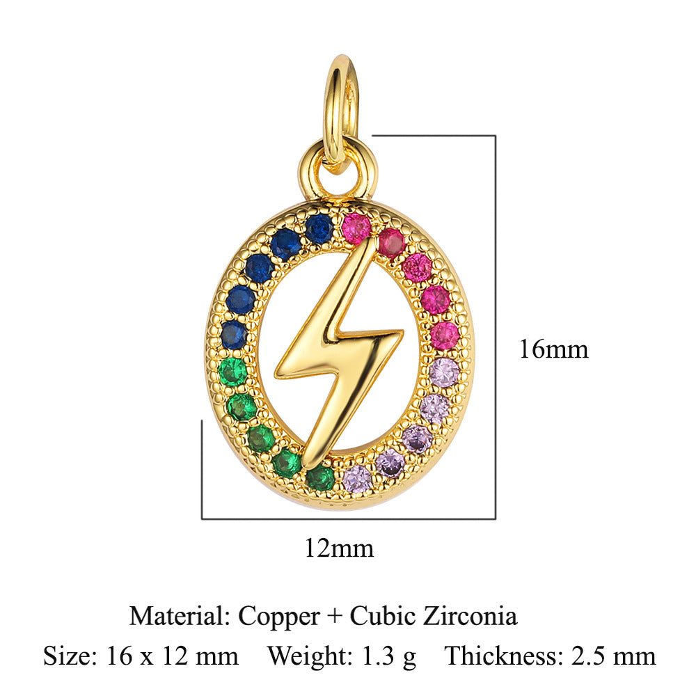 Lightning Crown Copper Zircon Pendant Accessories