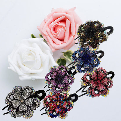 Flower rhinestone flower hair accessories