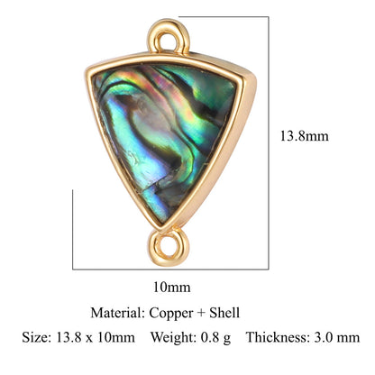 Shell copper jewelry connecting accessories