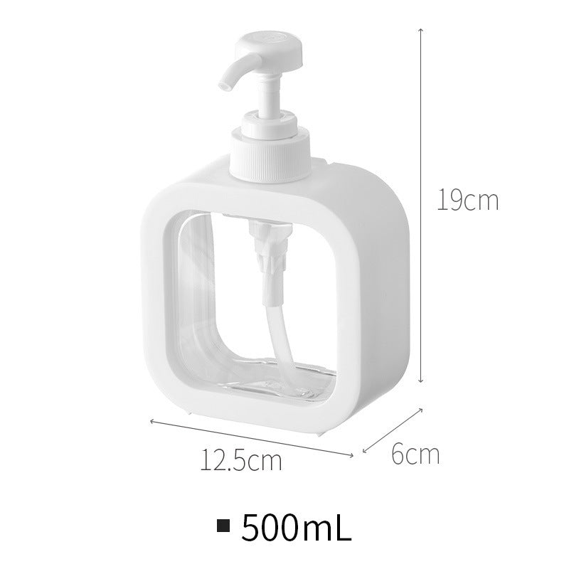 Bathroom Hand Soap Dispenser Bottle Plastic Push Bottle