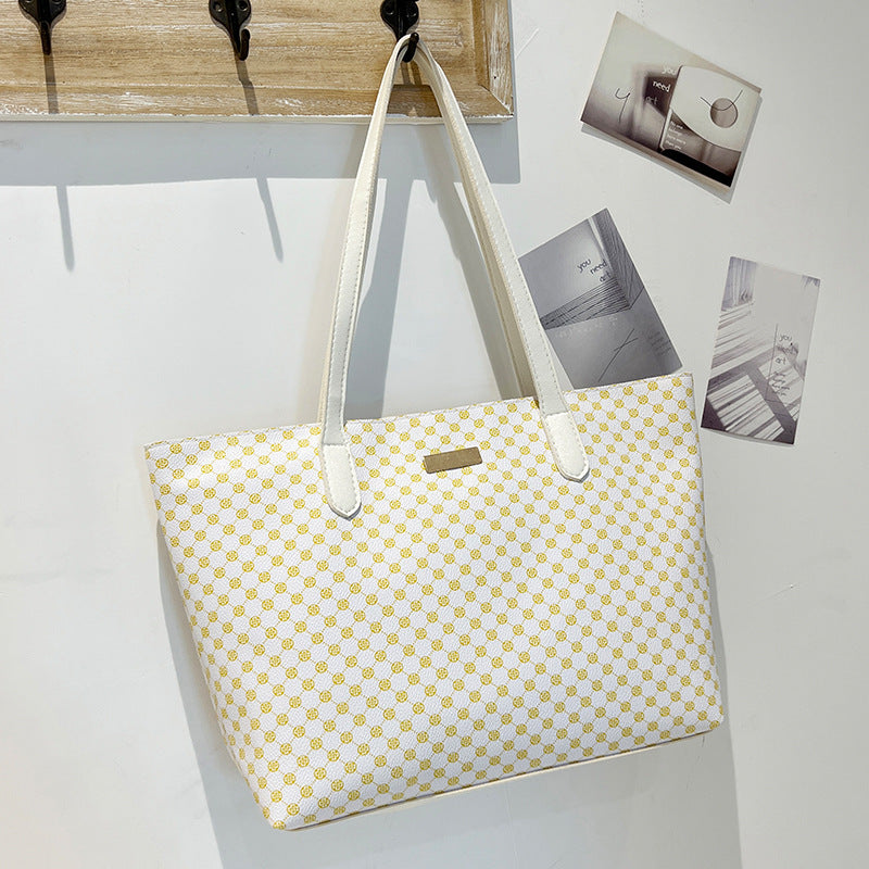 Printed tote bag shoulder bag