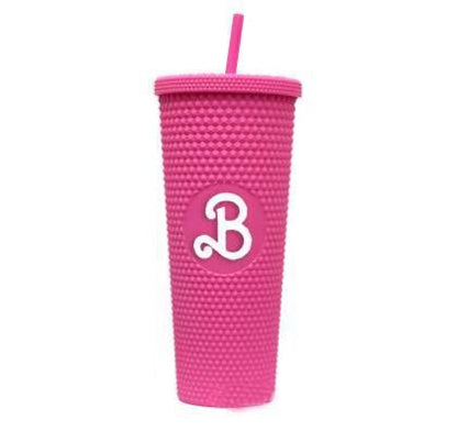 Double Plastic Straw Cup 710ml Diamond Cup