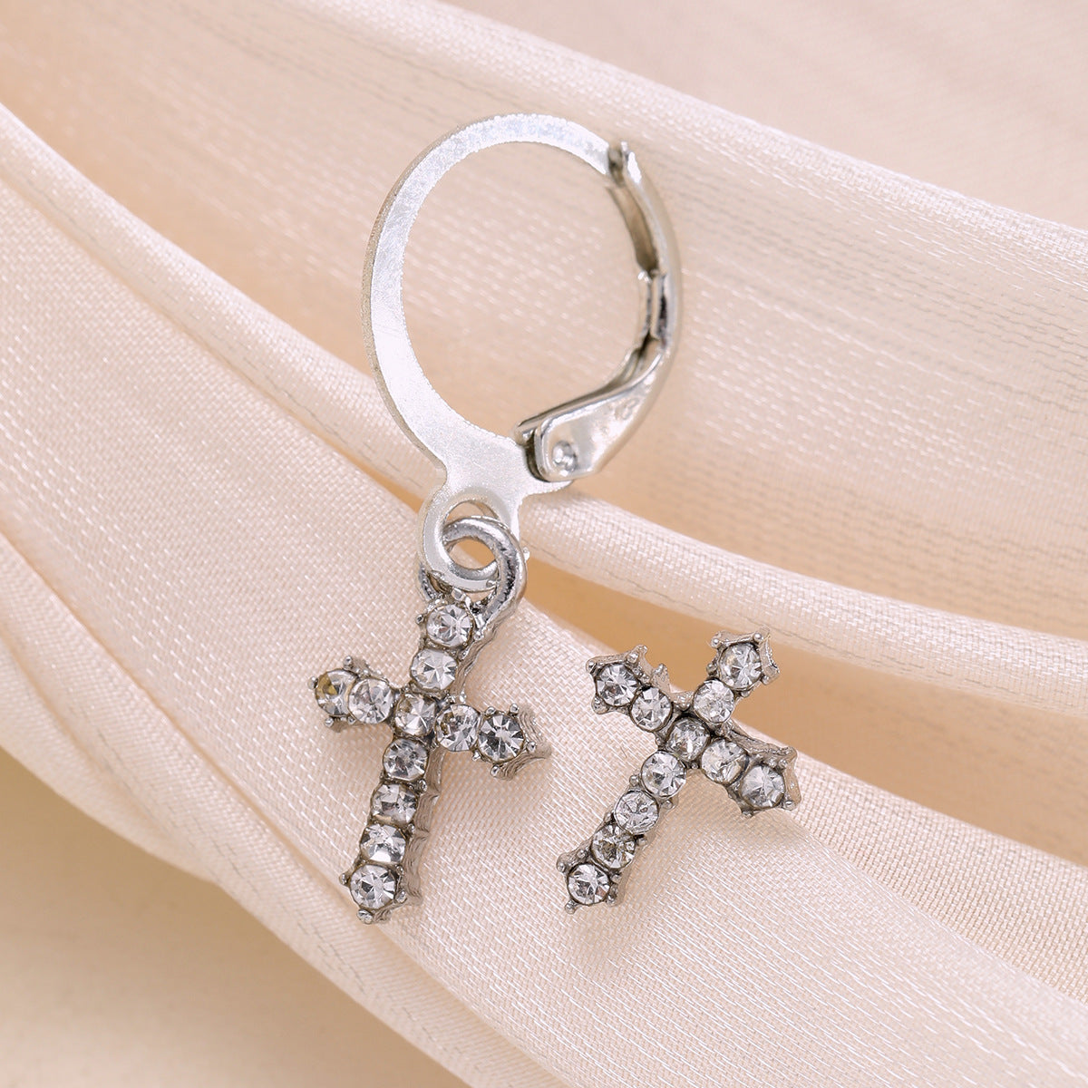 punk cross earrings