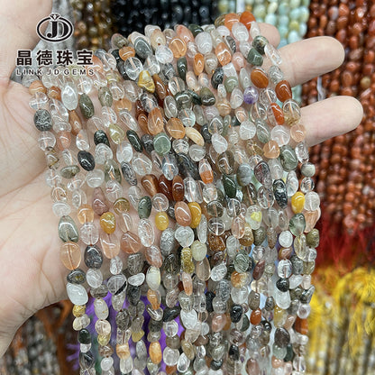 6-8Mm natural color hair crystal with shape beads loose beads