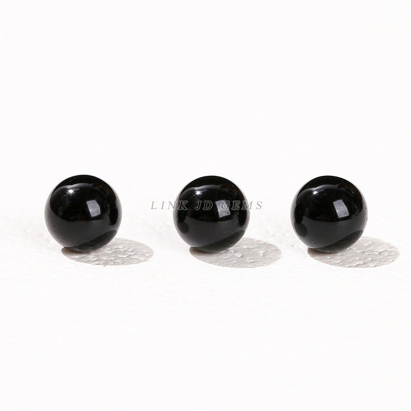 6-10Mm natural obsidian non-porous beads loose beads