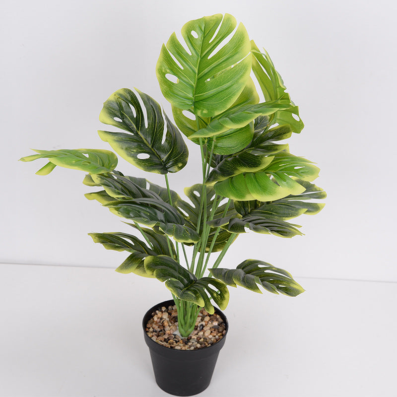 Nordic green potted artificial tree