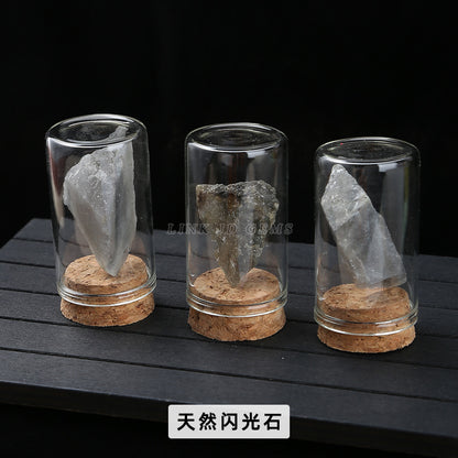 Crystal rock ore specimen wishing bottle