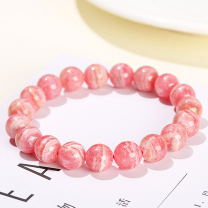 Red stone bracelet simple single circle