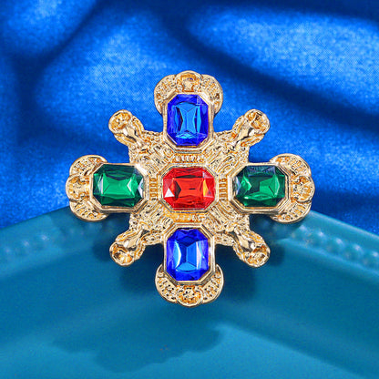 Colored Gem Brooch