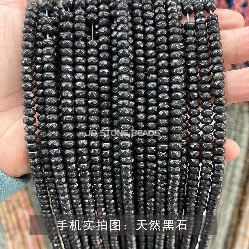 4 * 6Mm natural jade cut abacus beads