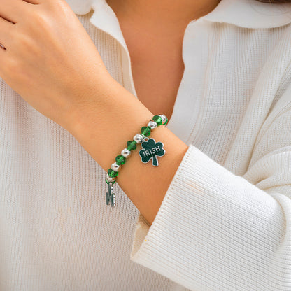 Clover Letter Bracelet