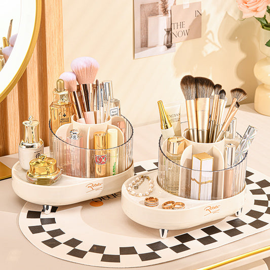 Rotating Makeup Brush Organizer