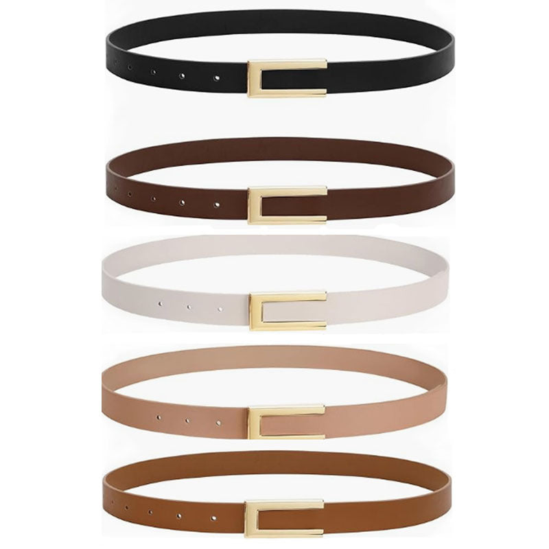 Trendy women's thin belt