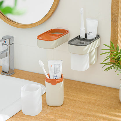 Toothbrush and Rinsing Cup Set, Home Couple Simple Design