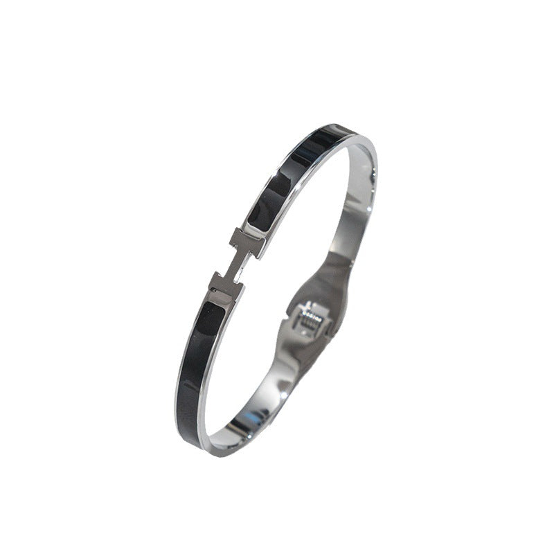 Stainless Steel H Letter Bracelet Fashion Trend