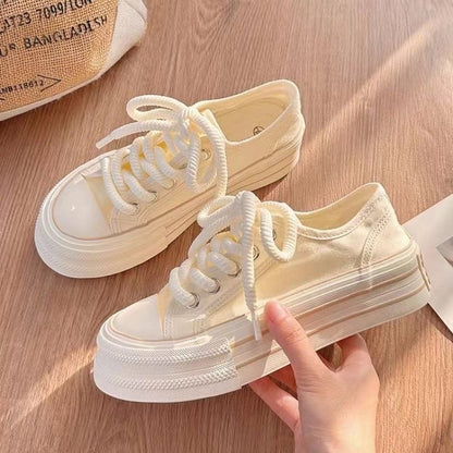 Internet celebrity platform canvas shoes