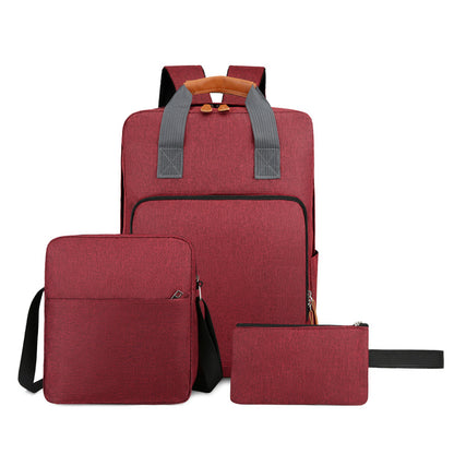 Large capacity three-piece backpack