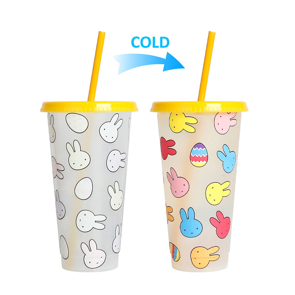 710Ml temperature-sensitive plastic color-changing cup