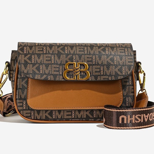 Premium retro printed small square bag