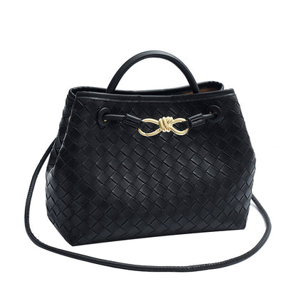 Retro versatile light luxury woven bag