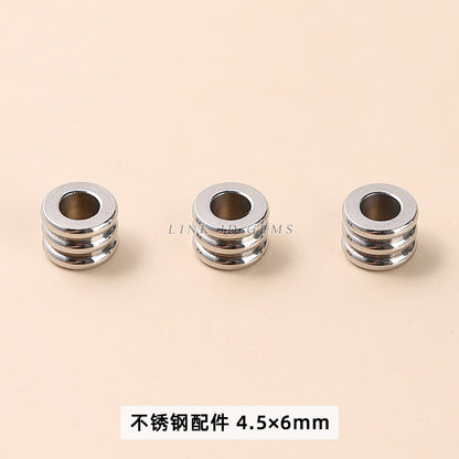 Stainless steel bead spacer tube bead round bead accessories