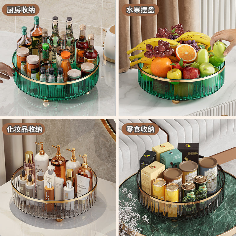 Transparent Rotating Spice Rack