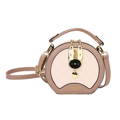 Temperament shoulder small round bag