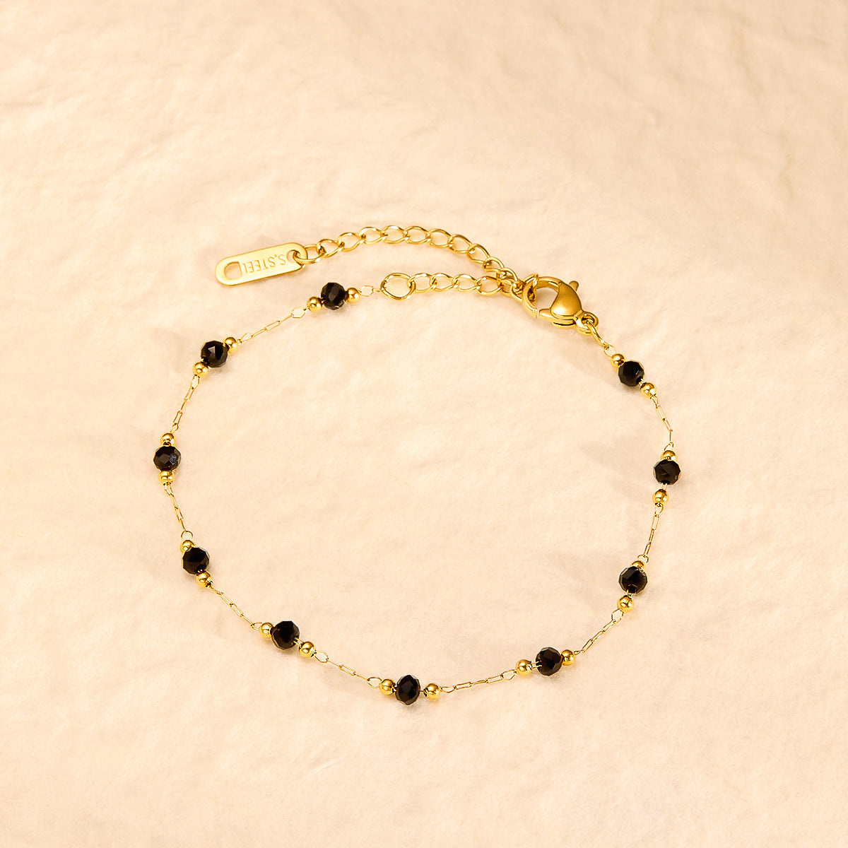 Obsidian Bead Bracelet for Women