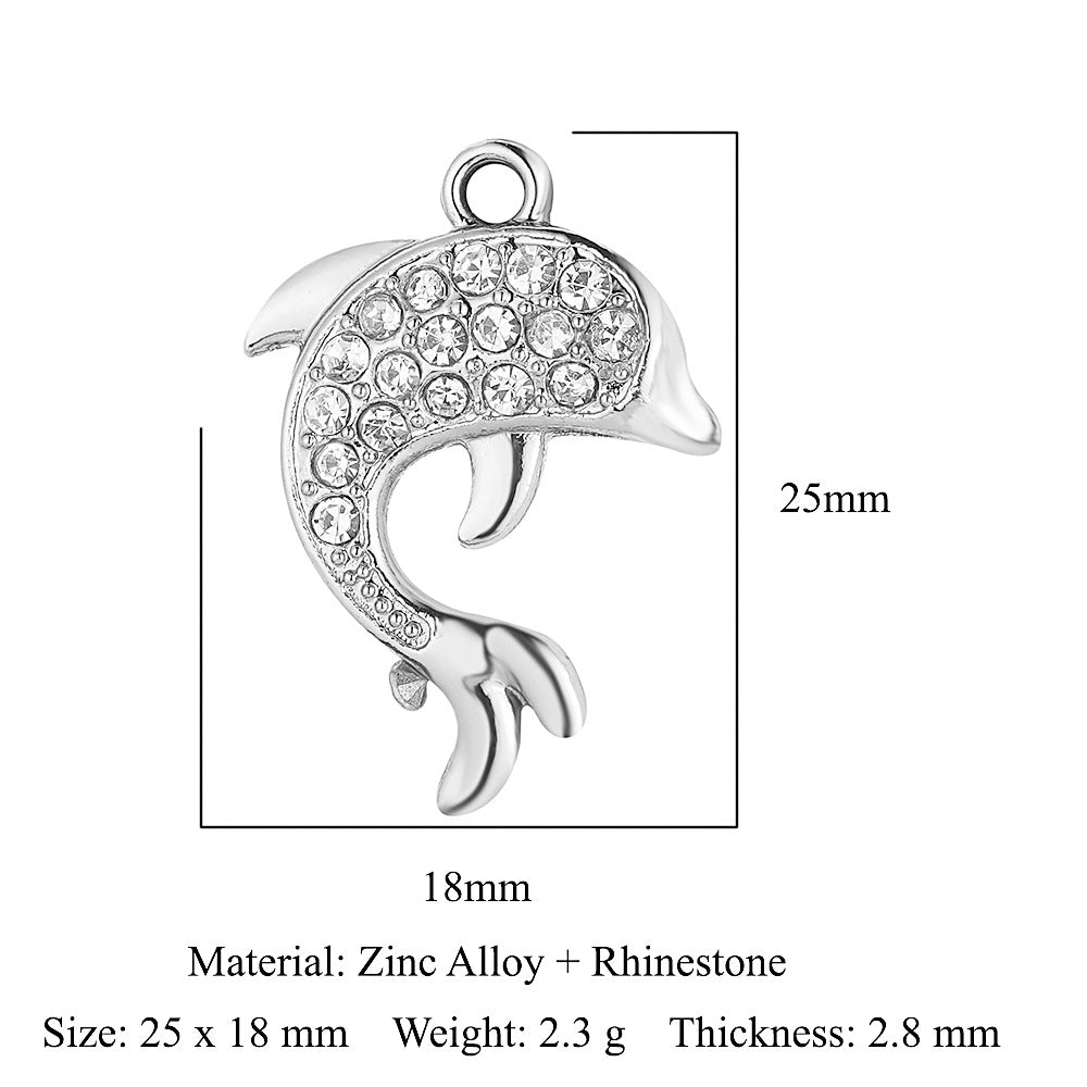 5pcs/pack bee starfish elk zinc alloy pendant