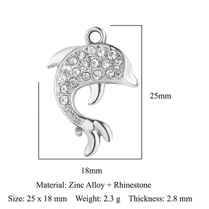 5pcs/pack bee starfish elk zinc alloy pendant