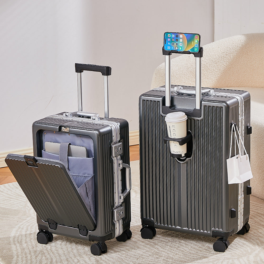 Aluminum frame suitcase 24 inch anti-drop