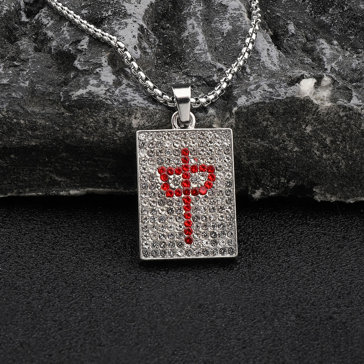 Hip Hop Style Dollar Symbol Titanium Steel Men's Pendant Necklace