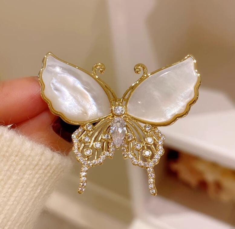 Retro butterfly brooch