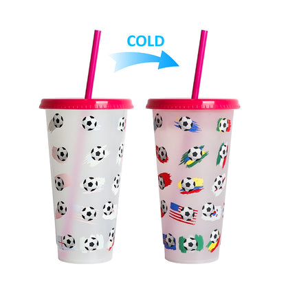 710Ml temperature-sensitive plastic color-changing cup