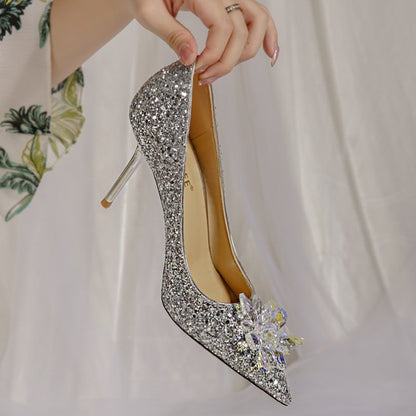 Crystal stiletto heels for women wholesale