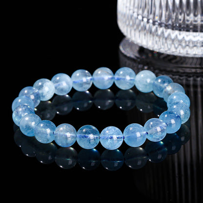 Natural Hell's Eye Flash Aquamarine Bracelet