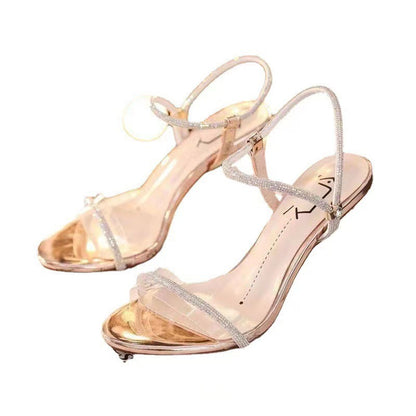 Crystal high heels women's fashion