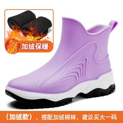 Rain shoes soft overshoes thickened