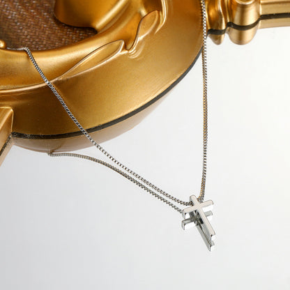 Cross Pendant Real Gold Plated Necklace