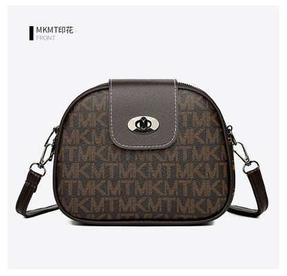 Printed letters single shoulder crossbody small square bag female