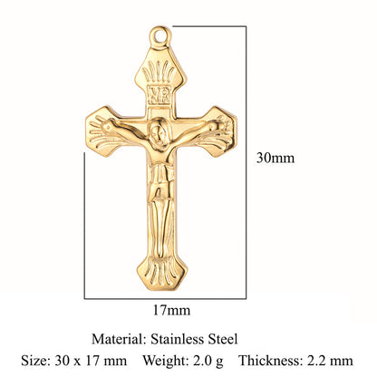 Cross Muse Angel Stainless Steel Pendant