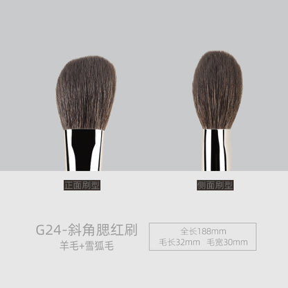 Ebony Handle G24 Angled Contour Brush