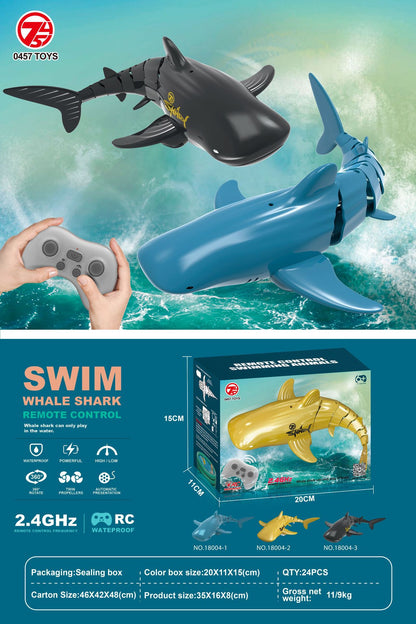 2.4GHz Remote Control Simulation Crocodile and Shark Underwater Waterproof Remote Controller Essential for Summer Swimming