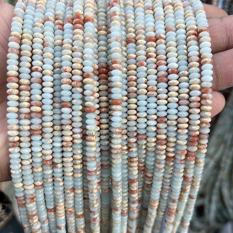 4 * 2Mm natural jade abacus beads loose beads