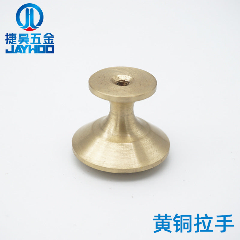 Round single hole cabinet door furniture handle