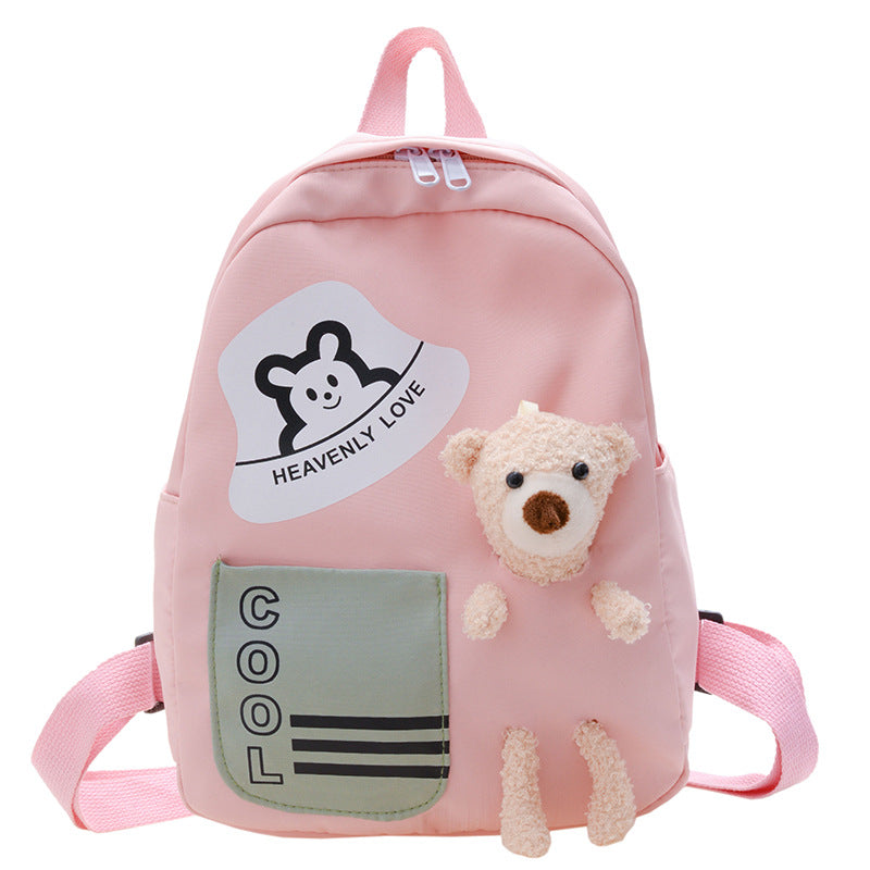 Korean version of bear primary school student backpack