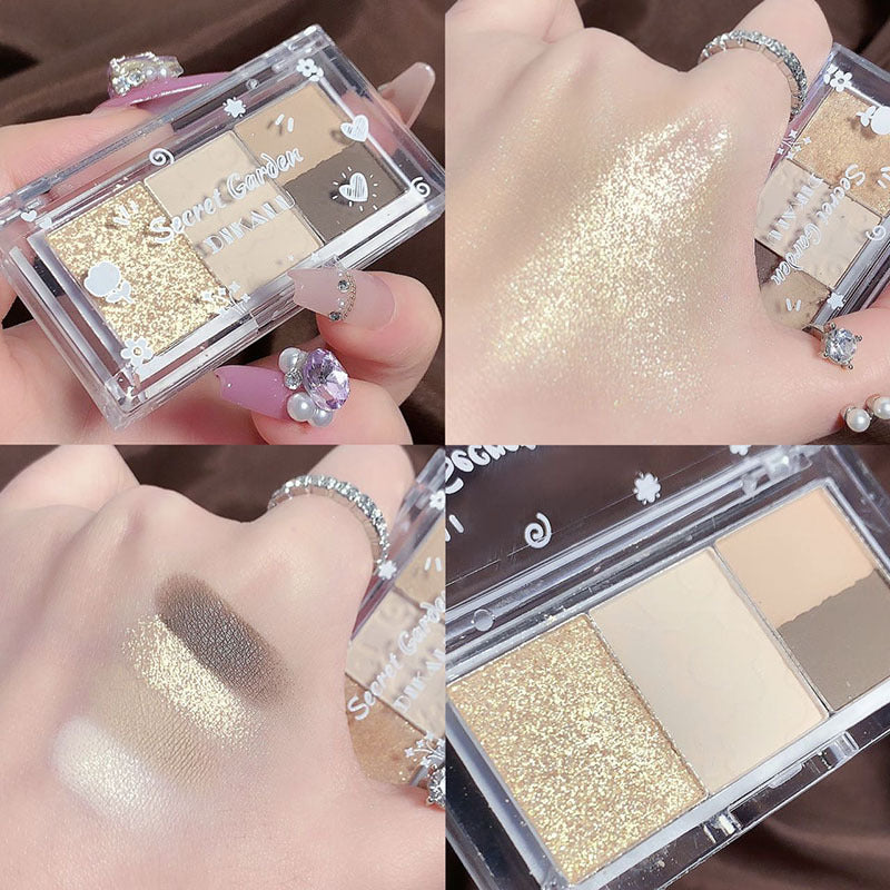 Four-Color Pocket-Sized Eyeshadow Palette