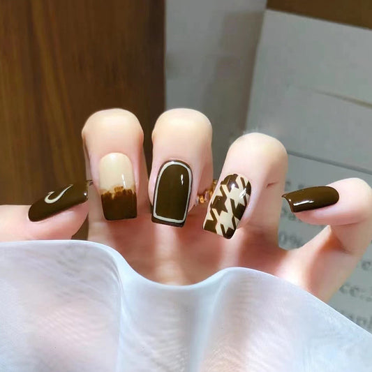 Brown Autumn Winter Nails